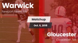 Matchup: Warwick vs. Gloucester  2018