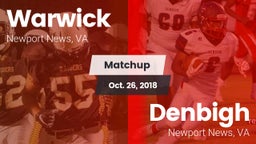 Matchup: Warwick vs. Denbigh  2018