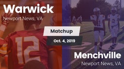 Matchup: Warwick vs. Menchville  2019