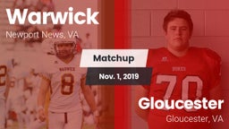 Matchup: Warwick vs. Gloucester  2019