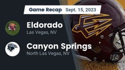 Recap: Eldorado  vs. Canyon Springs  2023