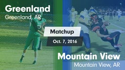 Matchup: Greenland vs. Mountain View  2016