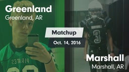 Matchup: Greenland vs. Marshall  2016