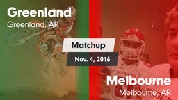 Matchup: Greenland vs. Melbourne  2016