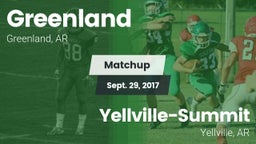Matchup: Greenland vs. Yellville-Summit  2017