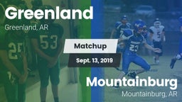Matchup: Greenland vs. Mountainburg  2019