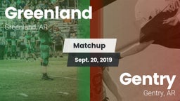 Matchup: Greenland vs. Gentry  2019
