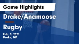 Drake/Anamoose  vs Rugby  Game Highlights - Feb. 5, 2021