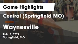 Central  (Springfield MO) vs Waynesville  Game Highlights - Feb. 1, 2022