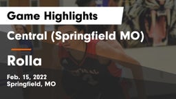 Central  (Springfield MO) vs Rolla  Game Highlights - Feb. 15, 2022