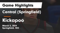 Central  (Springfield) vs Kickapoo  Game Highlights - March 5, 2024