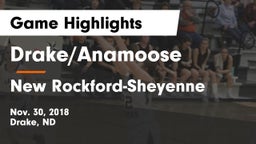 Drake/Anamoose  vs New Rockford-Sheyenne  Game Highlights - Nov. 30, 2018