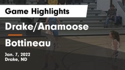Drake/Anamoose  vs Bottineau  Game Highlights - Jan. 7, 2022