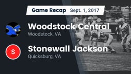 Recap: Woodstock Central  vs. Stonewall Jackson  2017