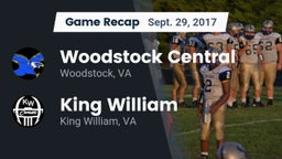 Recap: Woodstock Central  vs. King William  2017