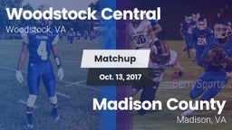 Matchup: Woodstock Central vs. Madison County  2017