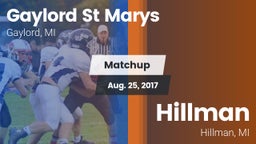 Matchup: Gaylord St Marys vs. Hillman  2017