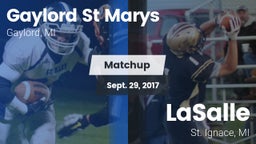 Matchup: Gaylord St Marys vs. LaSalle  2017