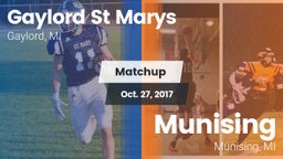 Matchup: Gaylord St Marys vs. Munising  2017