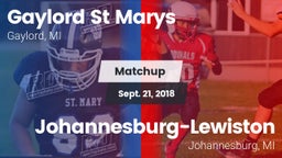 Matchup: Gaylord St Marys vs. Johannesburg-Lewiston  2018