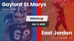 Matchup: Gaylord St Marys vs. East Jordan  2018