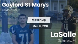Matchup: Gaylord St Marys vs. LaSalle  2018