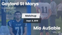 Matchup: Gaylord St Marys vs. Mio AuSable  2019