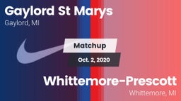Matchup: Gaylord St Marys vs. Whittemore-Prescott  2020