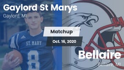 Matchup: Gaylord St Marys vs. Bellaire  2020