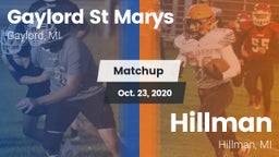 Matchup: Gaylord St Marys vs. Hillman  2020