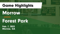Morrow  vs Forest Park  Game Highlights - Feb. 7, 2023