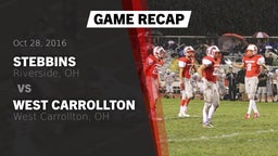 Recap: Stebbins  vs. West Carrollton  2016