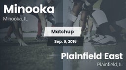 Matchup: Minooka  vs. Plainfield East  2016