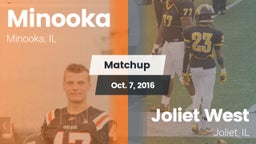 Matchup: Minooka  vs. Joliet West  2016