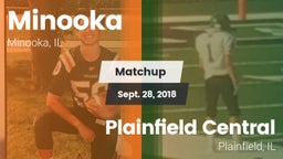 Matchup: Minooka  vs. Plainfield Central  2018