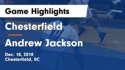 Chesterfield  vs Andrew Jackson  Game Highlights - Dec. 18, 2018