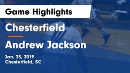 Chesterfield  vs Andrew Jackson  Game Highlights - Jan. 25, 2019