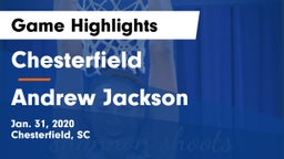 Chesterfield  vs Andrew Jackson  Game Highlights - Jan. 31, 2020