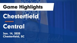 Chesterfield  vs Central  Game Highlights - Jan. 14, 2020