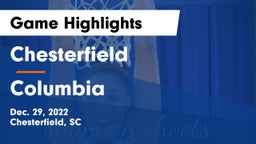 Chesterfield  vs Columbia  Game Highlights - Dec. 29, 2022