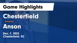 Chesterfield  vs Anson  Game Highlights - Dec. 7, 2023