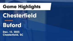 Chesterfield  vs Buford  Game Highlights - Dec. 12, 2023