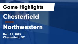 Chesterfield  vs Northwestern  Game Highlights - Dec. 21, 2023