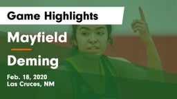 Mayfield  vs Deming  Game Highlights - Feb. 18, 2020