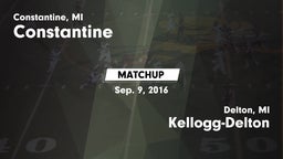 Matchup: Constantine vs. Kellogg-Delton  2016