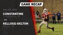 Recap: Constantine  vs. Kellogg-Delton  2016