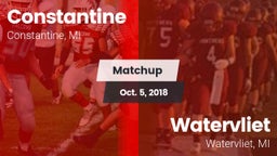 Matchup: Constantine vs. Watervliet  2018
