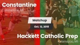 Matchup: Constantine vs. Hackett Catholic Prep 2018