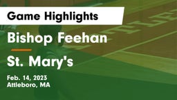 Bishop Feehan  vs St. Mary's  Game Highlights - Feb. 14, 2023