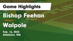Bishop Feehan  vs Walpole  Game Highlights - Feb. 16, 2023